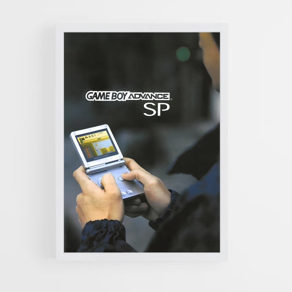 Poster Gameboy de advance – affiche Consoles (vue 3)